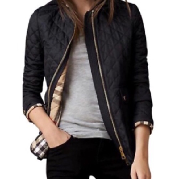 Burberry Edgefield Navy Quilted Jacket 